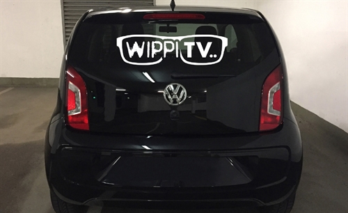 Autoaufkleber • WippiTV, gro wei