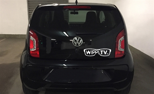 Autoaufkleber • WippiTV, mittel wei